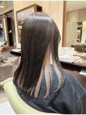 ペールピンク系インナーカラー ハイトーン 仙台 20代30代40代