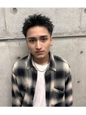 スパイキーショート短髪アップバングフェザーショート