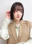 ボブウルフ顔まわりレイヤーフェイスレイヤー