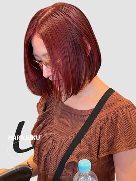 ラレイ ハラジュク(Lalei harajuku) 原宿タッセルボブ切りっぱなしボブレイヤーボブ20代30代40代50代