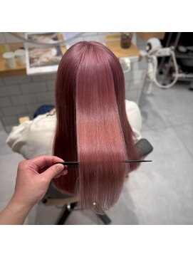 ミエルヘアーエスト 新宿店(mielhair est) 透明感ピンク