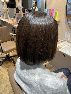 セン バイ エント(sen by emt) 艶髪暖色カラー×ボブ