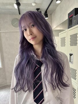 ハイプ(HYPE) 藤沢/ブリーチ/ダブルカラー/ホワイトラベンダー/レイヤーロング