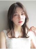 大人可愛い外ハネボブ愛されセミディこなれヘア小顔カット