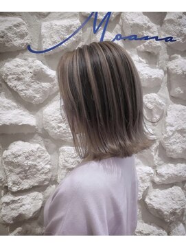 ヘアサロン エフ 渋谷(F) #バレイヤージュ　#ミルクティーベージュ　#アッシュベージュ