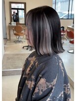 桃の木 ヘアー(桃の木 hair)&nbsp;ホワイトブリーチインナーカラー