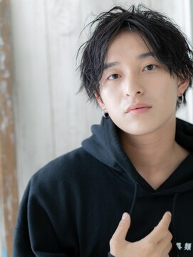 メンズヘア ビーセカンド 草加店(MENS HAIR B-2) 20代30代ツイストスパイラルパーマ伸ばしかけマッシュV草加