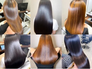 コンセプト 淡路店(concept)の写真/【淡路駅1分◆自然なストレートを実現】クセ・うねりを解消し、艶感が持続する自然な仕上がりに導く♪