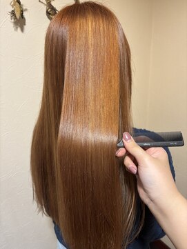 アメリシュシュ 柏(ameri chouchou) 【ameri chouchou 柏】鮮やかなブリーチ高彩度暖色系カラー♪