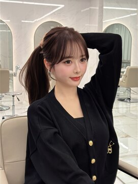 ベージュ/レイヤーカット/ハッシュカット/栄