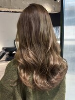 シオン(shion) オリーブベージュロング似合わせカット韓国ヘア_ba577811