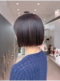 ラインの綺麗なミニボブ