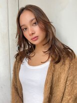 ランプ 代官山(the lamp)&nbsp;ブリーチなしダブルカラーチョコレートブラウンレイヤー冬カラー