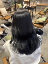 ラボヌールヘアーパルフェ 大宮西口店(La Bonheur hair parfait)&nbsp;ブルーブラック/暗髪艶カラー/韓国ヘア/透明感