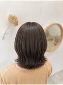 白髪ぼかしハイライト×ショートボブ