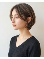 フェイス センター南店(FACE) 春色ふんわりハイライト白髪染め×美髪ボブ◎30代40代透明感