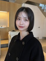 フォト 新宿三丁目(foto) 髪質改善縮毛矯正地毛風ストレート切りっぱなしボブ