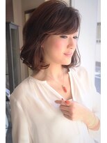 髪質改善と デトックス 美的大人ひし形シルエットボブ