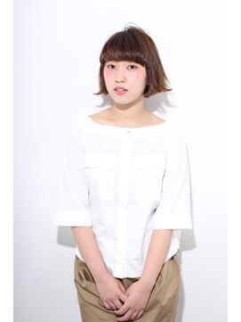 ヘアー アイス ルーチェ(HAIR ICI LUCE) シアーボブ  ナチュラル  透明感ベージュアッシュ