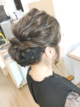 ロカット サロン(Roquat Salon) ロングヘッドアクセサリーアレンジ【ヘアセット  立川/立川南】