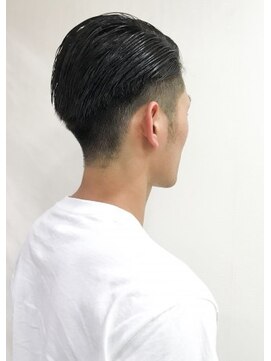 クアトログランシュ 水戸店(QUATRO×GranCieux) サイドパートオールバック刈り上げ★QUATRO★