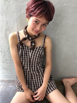 アスター(astar) 【Astar】パープルカラーガーリーショート