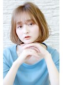 [OCEAN Hair&Life藤原純] ふんわりボブ☆シースルーバング☆