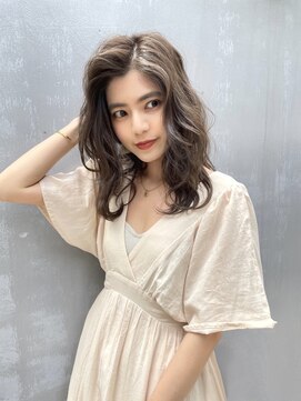 アリゲート ダイカンヤマ(Ari gate daikanyama) 【Arigate山中】大人可愛い韓国くびれヘア×透け感グレージュ