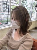 大人かわいいエギョモリ ミルクティーブラウン ひし形シルエット