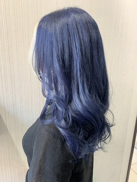 トムキャット(TOM CAT) ケアブリーチ　ネイビー　インナーカラー　ホワイト