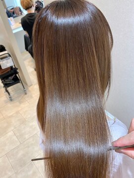 ジーナ 船橋(Zina) 大人かわいい20代30代40代小顔ショコラベージュ１Zina船橋