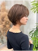 【GEEKS渋谷】30代40代50代/大人ショート/白髪ぼかし/ハイライト