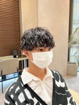 波巻きスパイラルパーマ/ツイストスパイラルパーマ/メンズウルフ
