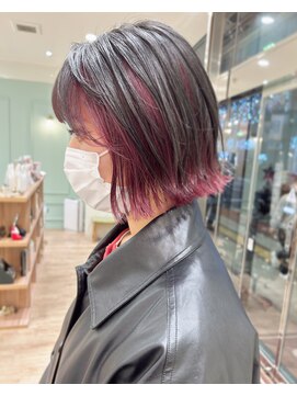 モリオフロムロンドン 大宮店(morio from London) 【morio坪井】ケアブリーチ ×ブラックピンク