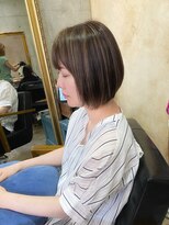 トト 船橋店(toto.)&nbsp;黒髪/グレーベージュ/レイヤーロング/前髪パーマ[西船橋/津田沼]