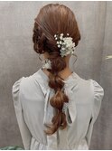 【ルクールヘアー齋藤拓郎】編み下ろしヘアセット♪