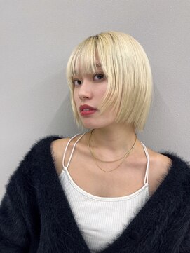 ロンドソレイユ 池袋(Lond soleil) ボブ/前髪カット/レイヤーカット×ケアブリーチ/デザインカラー