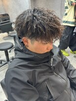 アンディ 御堂筋なんば店(ANDY)&nbsp;波巻きスパイラルパーマツイストスパイラルパーマメンズマッシュ