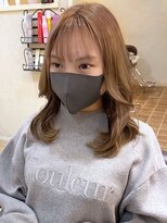 レガロヘアーデザイン(Regalo hair design) Myrtille☆ブリーチオンミルキーアッシュ×内巻きレイヤーミディ