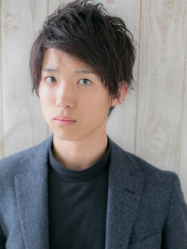 モッズヘア メン 新所沢店(mod's hair men) 清潔感あるヘーゼルベージュ束感ルーズこなれヘアa新所沢