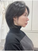 大人似合わせレイヤーカット30代40代50代ショート×アースカラー