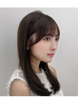 コア 銀座(COA) 小顔レイヤー　前髪顔周り　髪質改善縮毛