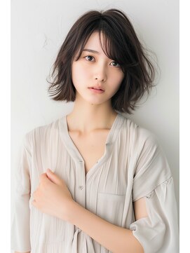 クラン(Chlan) イメチェン×こなれミディ×ゆるふやウェーブパーマ