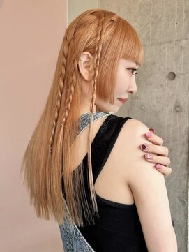 ソル ジングウマエ(SOL JINGUMAE) ミルクティーベージュレイヤーインナーカラーグレージュカラー