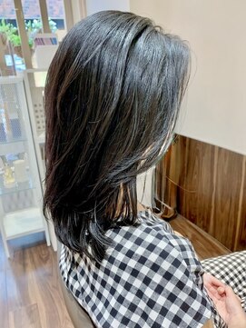 グリーンフィールコパン(green feel copains) 艶感レイヤー／ダークグレージュ