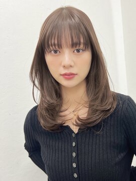 ガーデン 渋谷(GARDEN) ミディアムレイヤー/レイヤーカット/顔まわりカット/ワンカール