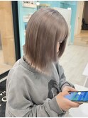 20代30代ダブルカラーブリーチ立体感グラデーション透明感