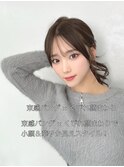 束感バング×くびれ顔まわりで小顔＆華やか見え！10代20代30代