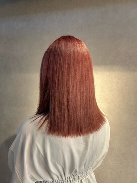 アンサム 下北沢店(UNSOME) 【下北沢】切りっぱなしロブ/ピンクベージュ/ブリーチカラー