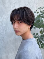 韓国センターパートニュアンスパーマフェザーパーマメンズカット